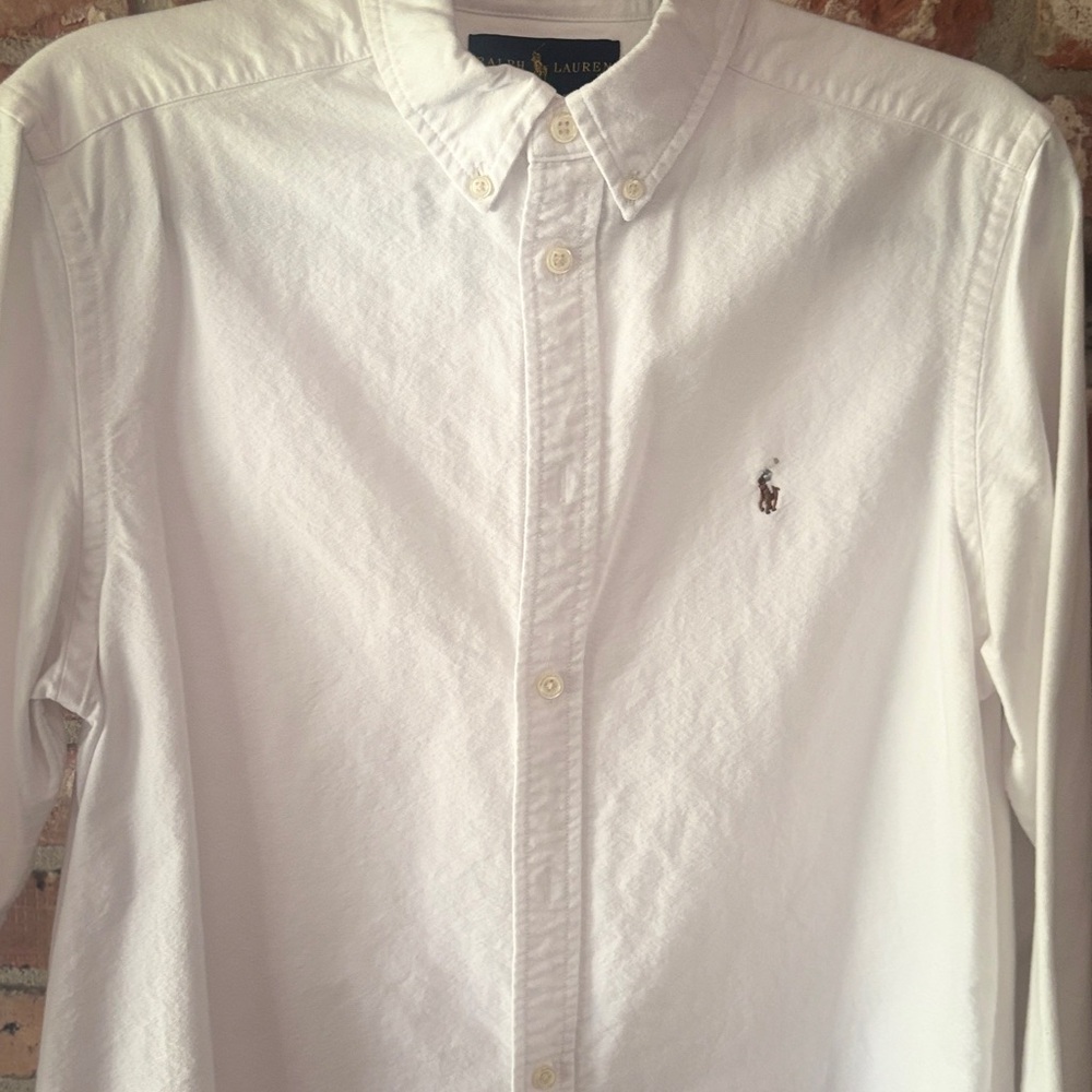 Ralph Lauren Classic White Button Down Shirt